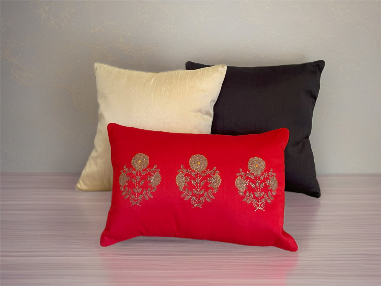 Bloom - Floral | Red (Lumbar)