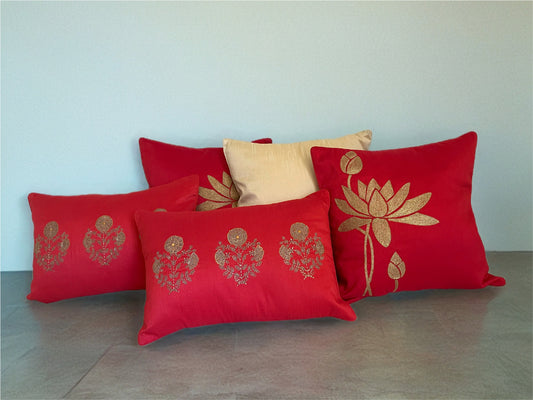 Bloom - Floral | Red (Lumbar)