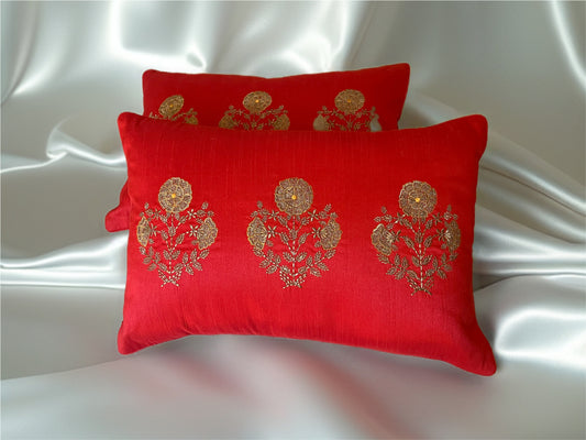 Bloom - Floral | Red (Lumbar)